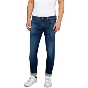 リプレイ (Replay) メンズ ジーンズ・デニム ボトムス・パンツ Hyperflex Anbass Slim Jeans (Dark Blue)｜nul-select