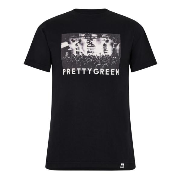 プリティー グリーン (Pretty Green) メンズ Tシャツ トップス Pg Crow Ph...