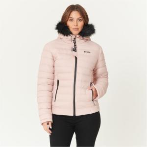 ベンチ (Bench) レディース ダウン・中綿ジャケット アウター Padded Puffer Jacket Ludlow (Pink)｜nul-select