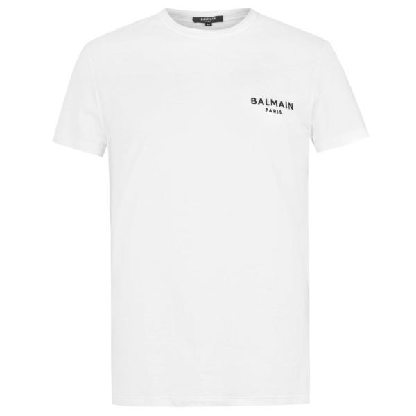 バルマン (BALMAIN) メンズ Tシャツ トップス Chest Logo T Shirt (W...