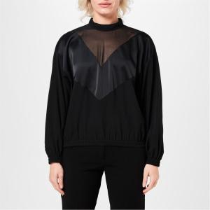 フレンチコネクション (French Connection) レディース トップス Erla Chevron Top (Black)｜nul-select