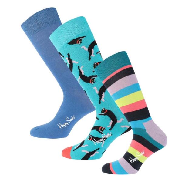 ハッピーソックス (Happy Socks) メンズ ソックス インナー・下着 3 Pack Soc...