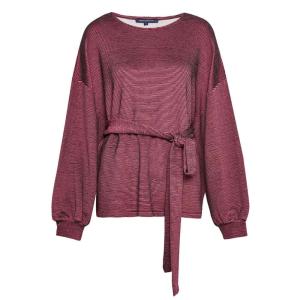 フレンチコネクション (French Connection) レディース トップス Freya Texture Jersey Tie Waist Top (Pink)｜nul-select