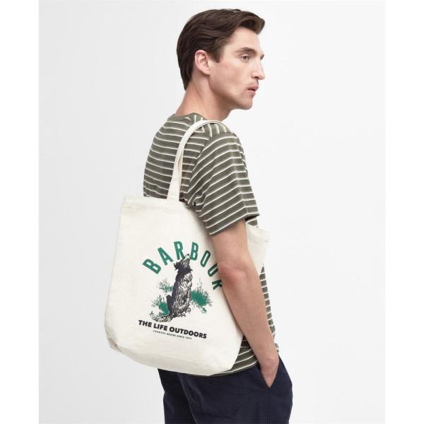 バブアー (Barbour) メンズ トートバッグ バッグ Canvas Tote Bag (Ecr...