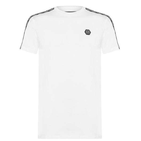 フィリップ プレイン (PHILIPP PLEIN) メンズ Tシャツ トップス Tape Logo...