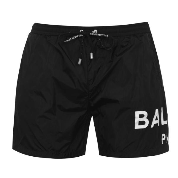 バルマン (BALMAIN) メンズ 海パン 水着・ビーチウェア Logo Swim Shorts ...