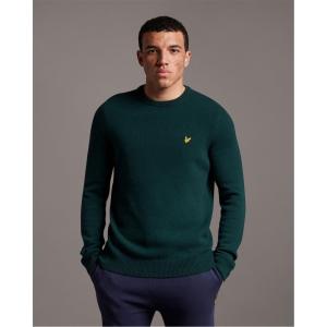 ライル アンド スコット (Lyle and Scott) メンズ ニット・セーター トップス Knit Jumper (DkGreen Ml)