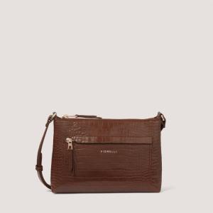 フィオレッリ (Fiorelli) レディース ショルダーバッグ バッグ Eden Crossbody (Coffee Croc)｜nul-select