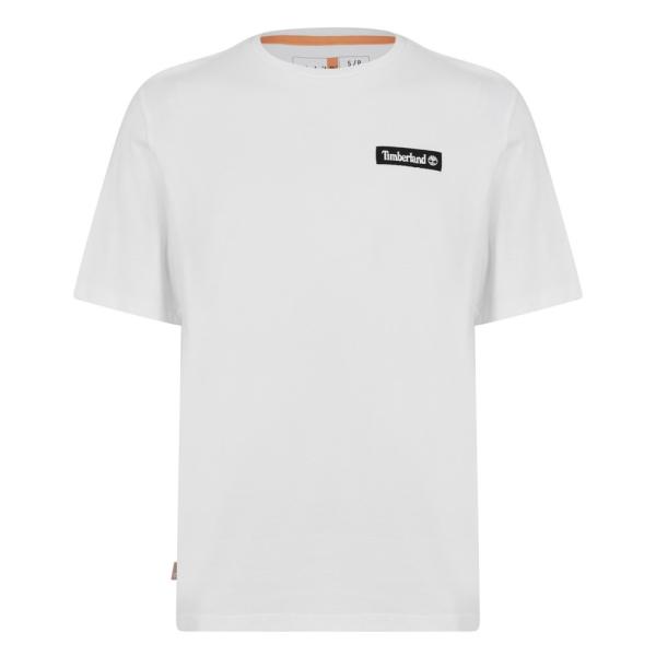 ティンバーランド (Timberland) メンズ Tシャツ トップス Woven Badge T-...