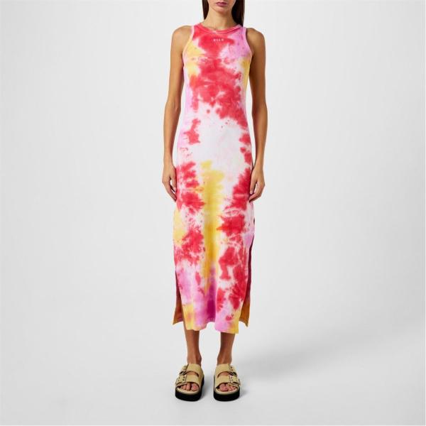 エムエスジーエム (MSGM) レディース ワンピース ワンピース・ドレス Tie Dye Maxi...