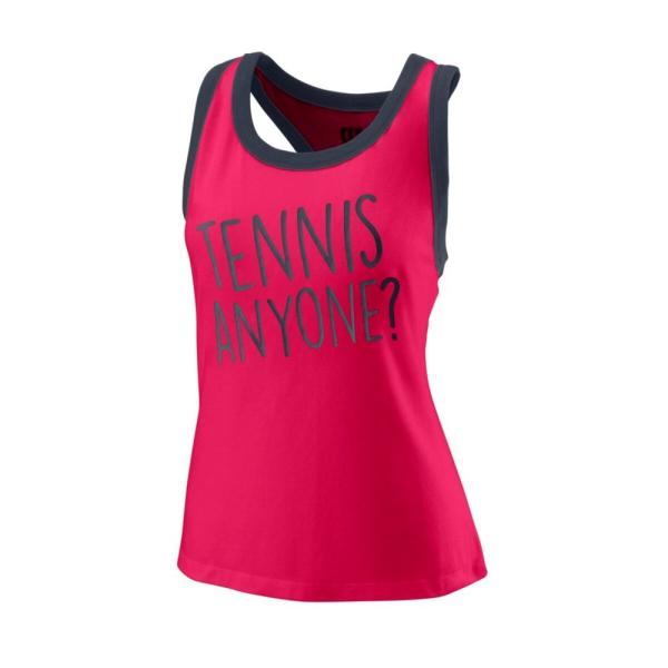 ウィルソン (Wilson) レディース テニス トップス Tech Tank (Pink/Blac...