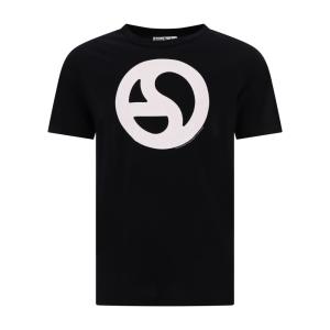 アクネ ストゥディオズ (Acne Studios) メンズ Tシャツ トップス Logo T-Shirt (Black)｜nul-select