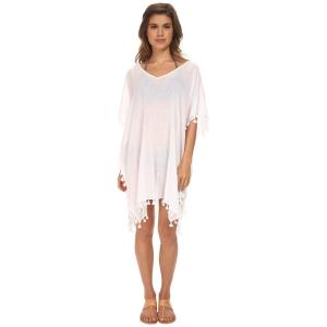 シーフォリー (Seafolly) レディース ビーチウェア 水着・ビーチウェア Future Tribe Amnesia Kaftan Cover-Up (White)｜nul-select