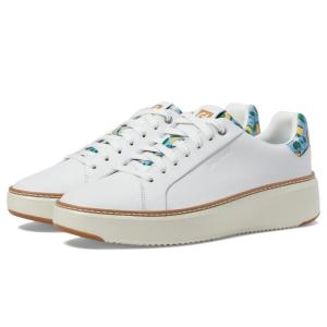 コールハーン (Cole Haan) レディース スニーカー シューズ・靴 Grandpro Topspin Sneaker (Optic White/Azure Lemon Print)｜nul-select