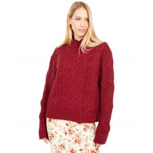 ロストアンドワンダー (Lost + Wander) レディース ニット・セーター トップス Sweet Macaron Sweater (Merlot)｜nul-select