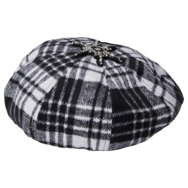 バッジェリー ミシュカ (Badgley Mischka) レディース 帽子 Wool Plaid ...