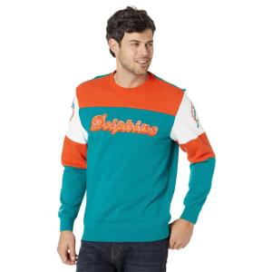 ミッチェル&ネス (Mitchell & Ness) メンズ フリース トップス Nfl Perfect Season Crew Fleece Dolphins (Dolphins Blue)｜nul-select