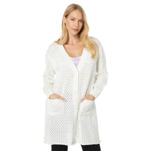 ケンダル&カイリー (KENDALL + KYLIE) レディース カーディガン トップス Mesh Stitch Open Cardigan (Vanilla Bean)｜nul-select