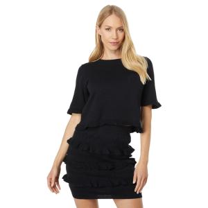 ケンダル&カイリー (KENDALL + KYLIE) レディース ブラウス・シャツ トップス Eyelet Top (Black)｜nul-select