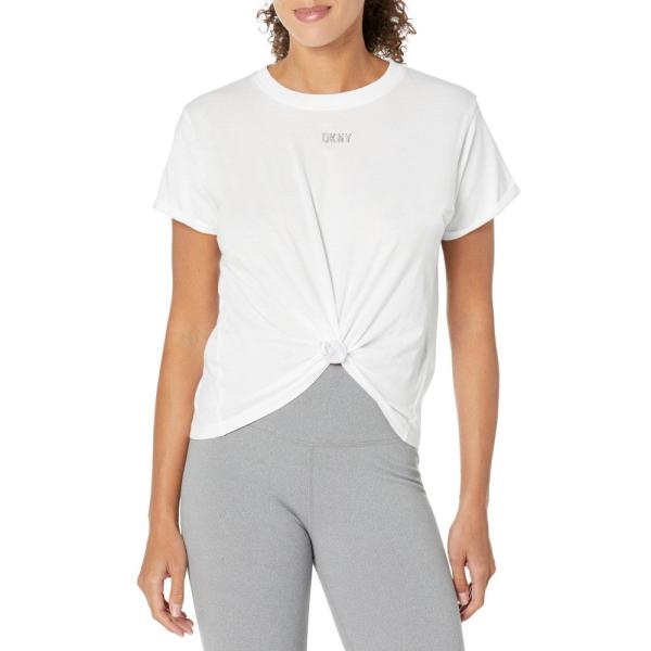 ダナ キャラン ニューヨーク (DKNY) レディース Tシャツ トップス Metallic Log...