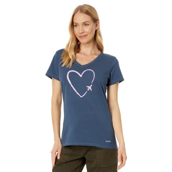 ライフイズグッド (Life is Good) レディース Tシャツ トップス Love Trave...