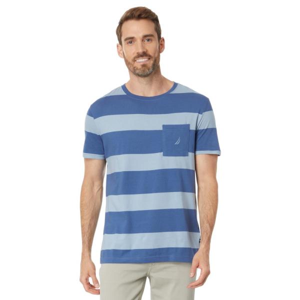 ノーティカ (Nautica) メンズ Tシャツ トップス Striped Crew Neck T-...