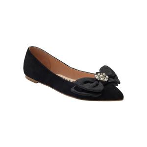 ジャックロジャース (Jack Rogers) レディース スリッポン・フラット シューズ・靴 Debra Ornament Bow Ballet (Black)｜nul-select