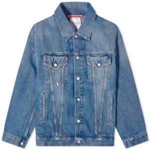 アクネ ストゥディオズ (Acne Studios) メンズ ジャケット アウター Morris Oversized Denim Jacket (Mid Blue)｜nul-select