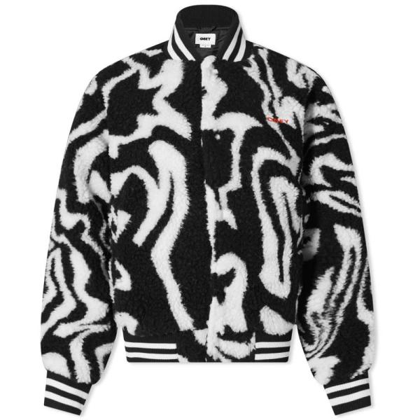 オベイ (Obey) レディース ブルゾン アウター Mazy Varsity Jacket (Bl...