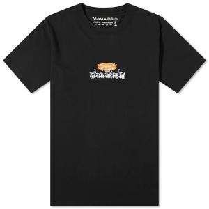 マハリシ (Maharishi) メンズ Tシャツ トップス Tashi Mannox Abundance Circle T-Shirt (Black)｜nul-select