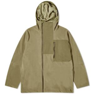 マハリシ (Maharishi) メンズ フリース トップス Asym Zipped Hooded Fleece Jacket (Olive)｜nul-select