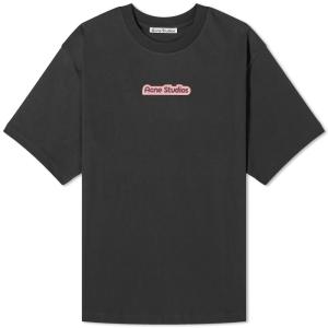 アクネ ストゥディオズ (Acne Studios) メンズ Tシャツ トップス Extorr Ski Logo T-Shirt (Black)｜nul-select