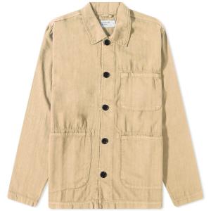 ユニバーサルワークス (Universal Works) メンズ ジャケット アウター Herringbone Cotton Field Jacket (Sand)｜nul-select