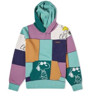 アウェイク (Awake NY) レディース パーカー トップス X Peanuts Patchwork Hoodie (Multi)｜nul-select