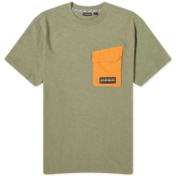 ナパピリ (Napapijri) メンズ Tシャツ トップス Pocket T-Shirt (Oli...