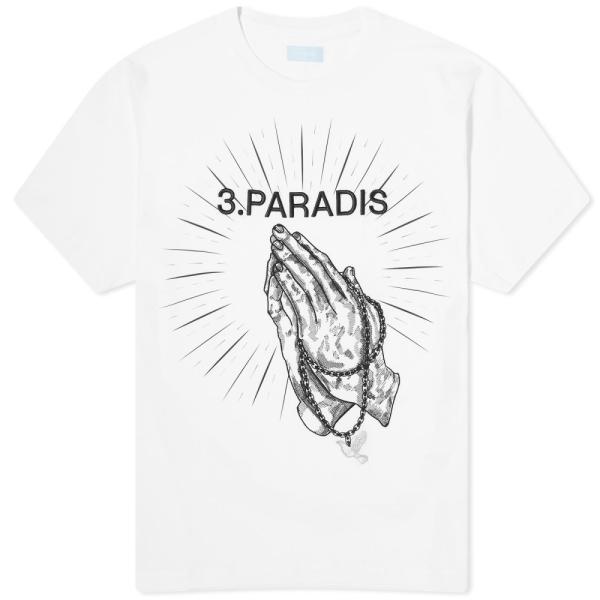 スリーパラディ (3.Paradis) メンズ Tシャツ トップス Praying Hands T-...