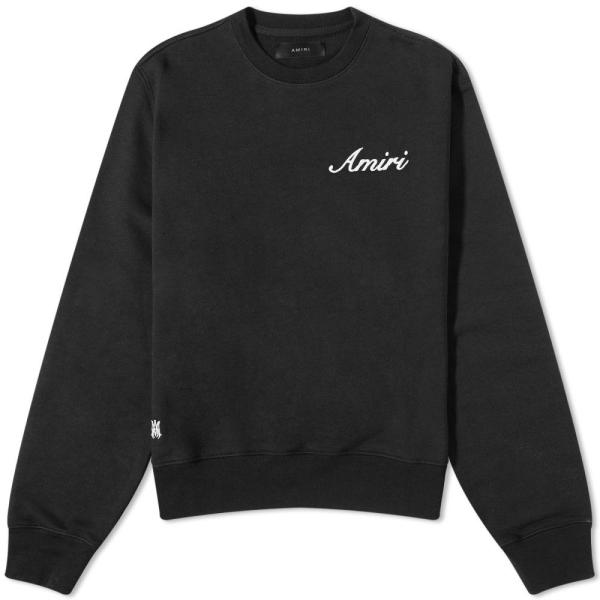 アミリ (AMIRI) メンズ スウェット・トレーナー トップス Script Logo Crew ...