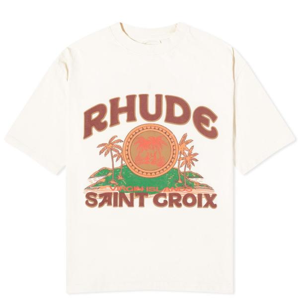 ルード (Rhude) メンズ Tシャツ トップス Saint Croix T-Shirt (Vtg...