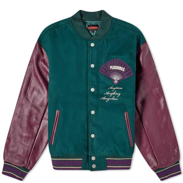 プレジャーズ (Pleasures) メンズ ブルゾン アウター Fan Varsity Jacke...