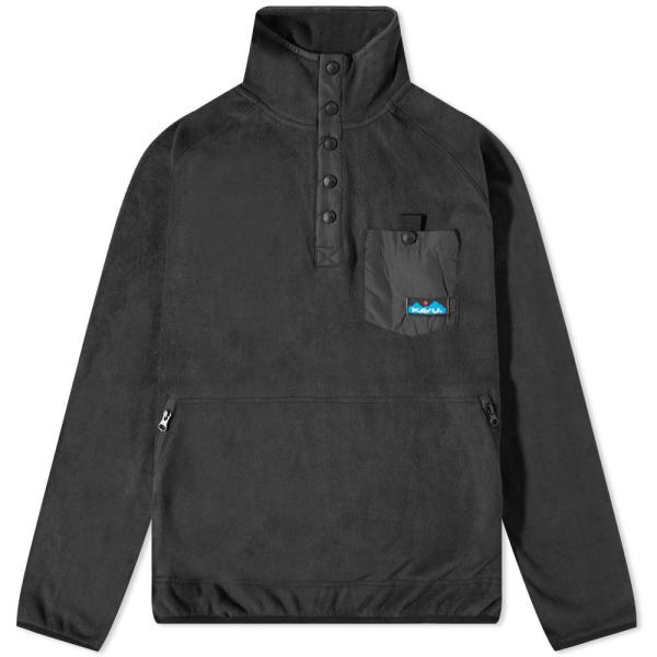 カブー (KAVU) メンズ フリース トップス Teannaway Snap Fleece (Bl...