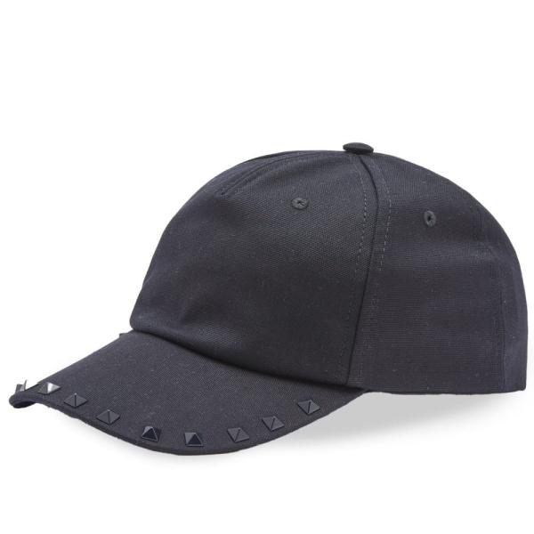 ヴァレンティノ (Valentino) メンズ キャップ 帽子 Rock Stud Cap (Nav...