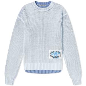 アクネ ストゥディオズ (Acne Studios) メンズ ニット・セーター トップス Knitted Jumper (Old Blue/White)｜nul-select