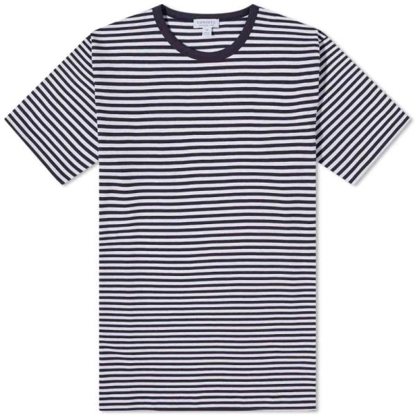 サンスペル (Sunspel) メンズ Tシャツ トップス Classic English Stri...