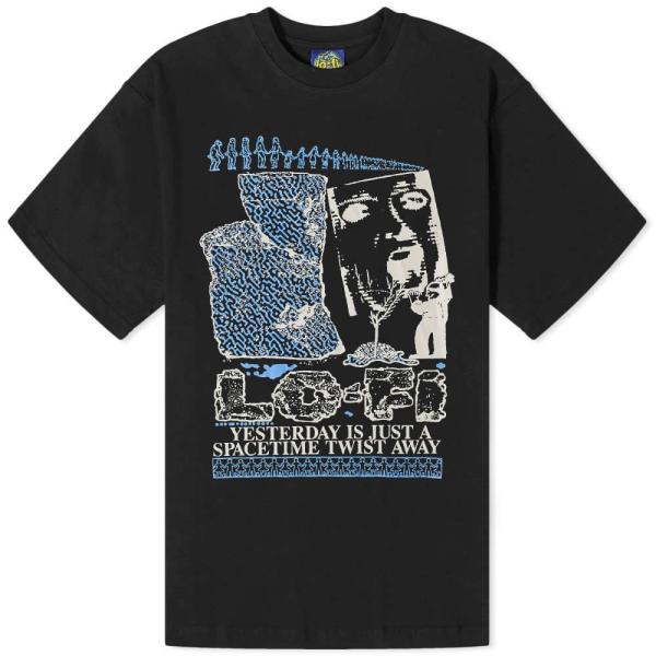 ローファイ (Lo-Fi) メンズ Tシャツ トップス Yesterday T-Shirt (Bla...