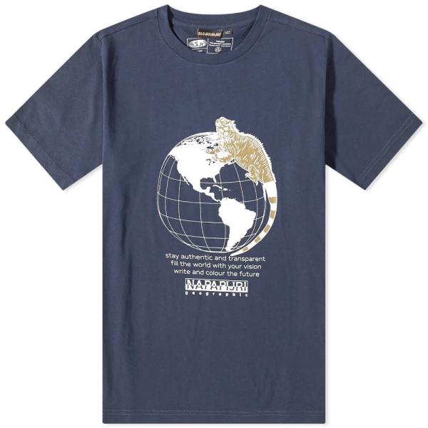 ナパピリ (Napapijri) メンズ Tシャツ トップス Logo T-Shirt (Blue)