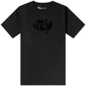 マハリシ (Maharishi) メンズ Tシャツ トップス Cubist Flock T-Shirt (Black)｜nul-select