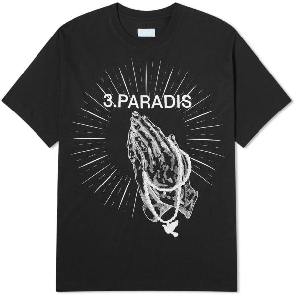 スリーパラディ (3.Paradis) メンズ Tシャツ トップス Praying Hands T-...