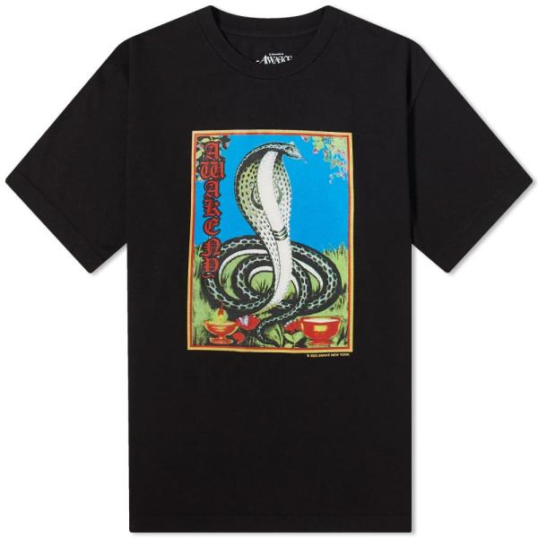 アウェイク (Awake NY) メンズ Tシャツ トップス Cobra T-Shirt (Blac...