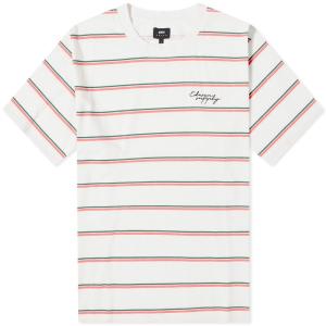 エドウィン (Edwin) メンズ Tシャツ トップス Windup Stripe T-Shirt (White/Pink/Green)