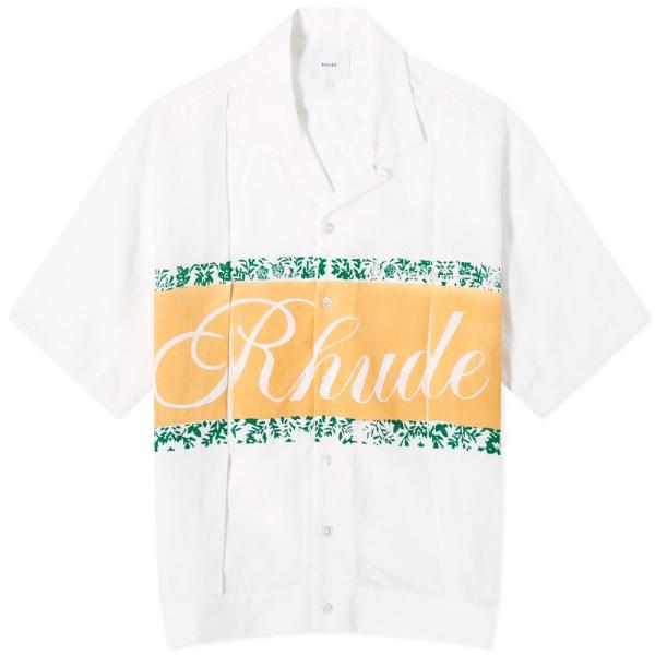 ルード (Rhude) メンズ トップス Linen Cuban Shirt (Ivory)